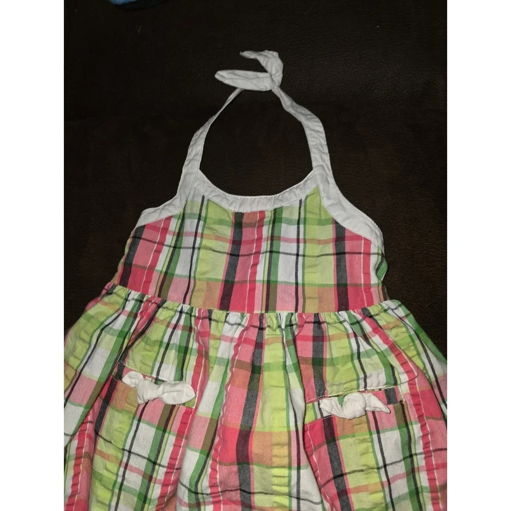 Gymboree palm beach paradise plaid halter dress size‎ 5t